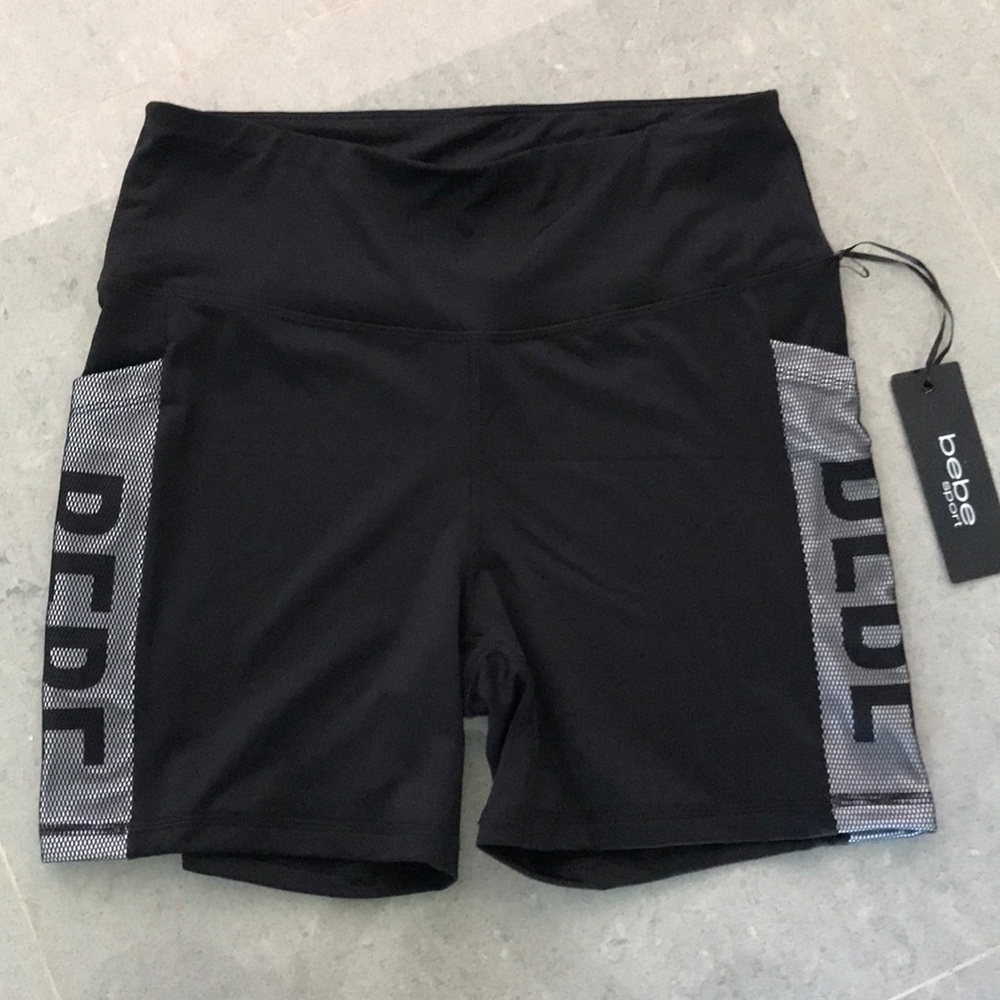 Bebe sport biker shorts NWT
